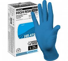 Перчатки Перчатки MANUAL HIGH RISK 419 смотровые, нестерильные, латексные L