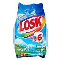 Стиральный порошок Losk (Лоск) Automat Горное Озеро, для белого, 2.7 кг