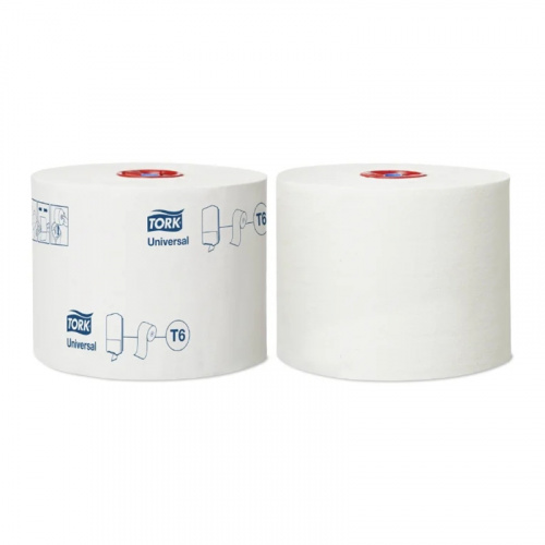 Туалетная бумага Tork (Торк) Universal, Т6, 1 сл., белая, арт. 127540 фото 3