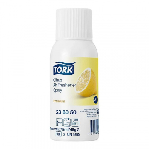 Освежители Освежитель воздуха, Tork Premium цитрусовый аромат, сменный баллон, 75 мл. арт. 236050