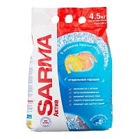 Стиральный порошок Sarma (Сарма) Актив Горная свежесть, для всех типов стирки, для цветного, 4.5 кг