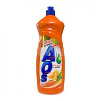 Средство для мытья посуды AOS (АОС) Апельсин и мята, жидкое, 900 мл