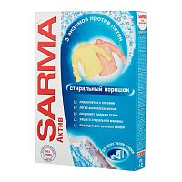 Стиральный порошок Sarma (Сарма) Актив Горная свежесть, для всех типов стирки, для цветного, 400 г
