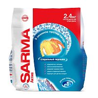 Стиральный порошок Sarma (Сарма) Актив Горная свежесть, для всех типов стирки, для цветного, 2.4 кг