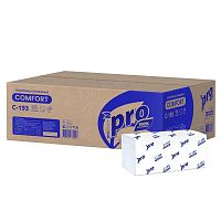 Полотенца бумажные PROtissue Comfort, сл. V, Н3, 33 г, 1 сл., белый, 250 шт., арт. С193