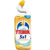 Средство чистящее для унитаза Туалетный утенок Цитрус, 5 в 1, 900 мл ЧЗ