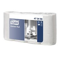 Полотенца бумажные Tork (Торк) Advanced для кухни, 2-х сл., белые, 4 рул., арт. 473498