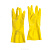 Перчатки Перчатки HQ Profiline латексные многоразовые желтые, L, арт. 73587 фото 4