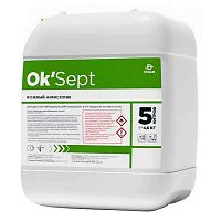 Антисептики Средство дезинфицирующее Ok Sept (ОкСепт), кожный антисептик 5 л ЧЗ