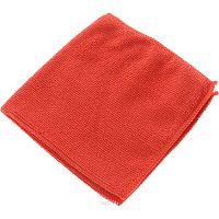 Салфетка хозяйственная, микрофибра, красная, без упаковки, 30х30 см, 220 г