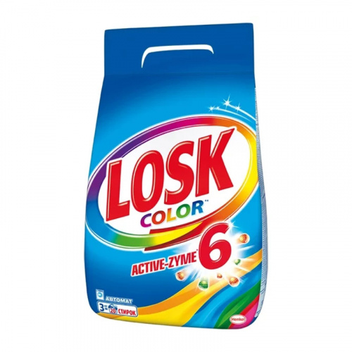 Стиральные порошки Стиральный порошок Losk (Лоск) Automat Color, для цветного, 2.7 кг