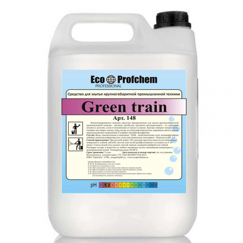 Средства для автотранспорта Средство для мытья крупногабаритной техники ЭкоПрофХим Green train, 5 л, арт. 148 фото 2