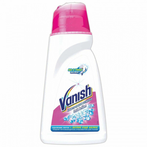 Отбеливатели, пятновыводителя Пятновыводитель и отбеливатель Vanish (Ваниш) Oxi Action, для белого, гель, 1 л