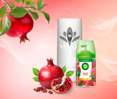 Автоматические освежители воздуха Освежитель воздуха Air Wick Freshmatic, Дикий гранат, автомат. аэрозольный + сменный баллон, 250 мл фото 4