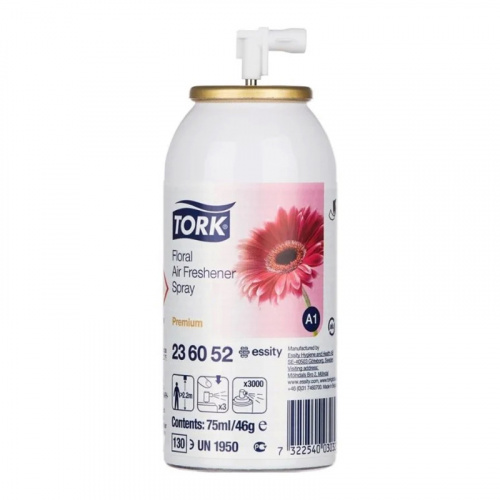 Освежители Освежитель воздуха, Tork Premium цветочный аромат, сменный баллон, 75 мл, арт. 236052 фото 2