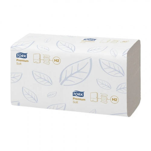 Полотенца бумажные Tork (Торк) Premium, сл. М, H2, 2-х сл., белый, 110 шт, арт. 100288 фото 4