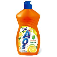 Средство для мытья посуды AOS (АОС) Свежий Лимон, жидкое, 450 мл