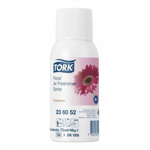 Освежители Освежитель воздуха, Tork Premium цветочный аромат, сменный баллон, 75 мл, арт. 236052