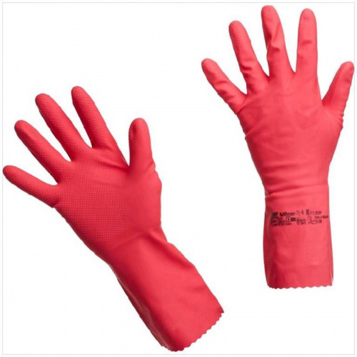 Перчатки Перчатки Vileda (Виледа) латексные многоцелевые, красные, XL, арт. 101970