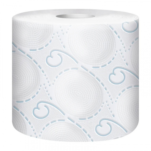Туалетная бумага Zewa (Зева) DELUXE, белый,  с рисунком , 3-х сл., 8 шт фото 2