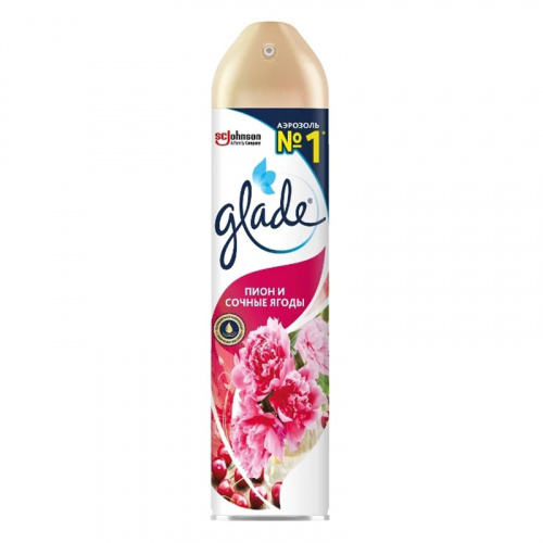 Освежители Освежитель воздуха Glade (Глейд) Аэрозоль, Пион и сочные ягоды, 300 мл