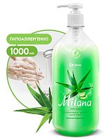Крем-мыло жидкое Grass MILANA алоэ вера увлажняющее, c дозатором, 1 л, арт. 126601