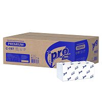 Полотенца бумажные PROtissue Premium, сл. V, Н3, 2-х сл., белый, 200 шт., арт. С197