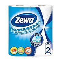 Полотенца бумажные Zemma (Земма) Standart, белые, 2-х сл., 2 шт