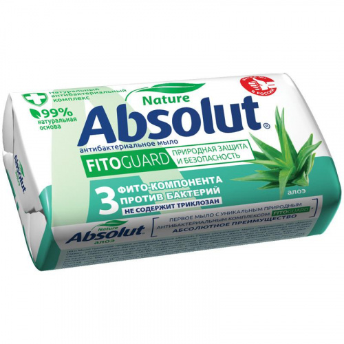 Мыло Мыло туалетное Absolut Classic (Абсолют Классик), антибактериальное, 90 г
