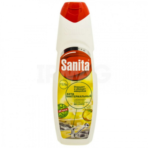 Чистящие средства для кухни Средство чистящее Sanita (Санита) Антижир Сила лимона, гель, 500 мл