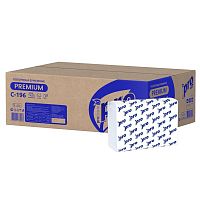 Полотенца бумажные PROtissue Premium, сл. Z, Н2, 2-х сл., белый, 190 шт., арт. С443