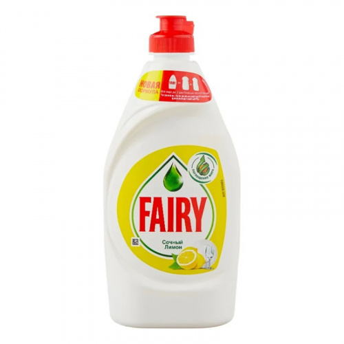 Средства для посуды Средство для мытья посуды Fairy (Фейри) Сочный Лимон, жидкое, 450 мл