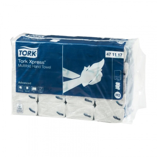 Полотенца бумажные Tork (Торк) Advanced, сл. Z, Н2, 2-х сл., белые, 190 шт, арт. 471117 фото 4