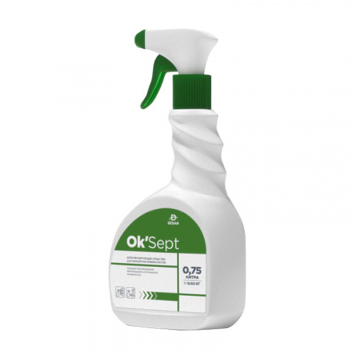 Дезинфецирующие средства Средство дезинфицирующее Ok Septol(ОкСепт), для обработки поверхностей, с дозатором 750 мл