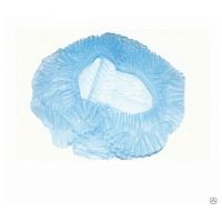 Фартуки, нарукавники, шапочки Шапочка Шарлотта одноразовая, голубая, 100 шт/МЕДСКЛАД