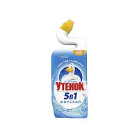 Средство чистящее для унитаза Туалетный утенок Морской, 5 в 1, 750 мл