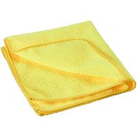 Салфетка хозяйственная, микрофибра, желтая, без упаковки, 30х30 см, 320 г