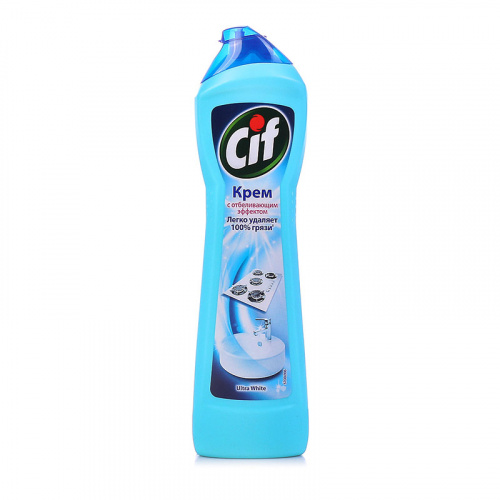 Чистящие средства для кухни Средство чистящее универсальное Cif (Сиф) Ultra White, крем, 500 мл