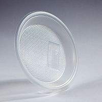 Тарелки Тарелка одноразовая десертная прозрачная PP d=16.5 см