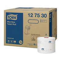 Туалетная бумага Tork (Торк) Advanced, Т6, 2-х сл., белая, арт. 127530