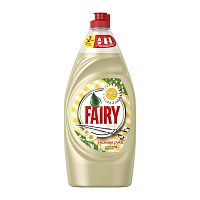 Средство для мытья посуды Fairy (Фейри) Нежные руки, Ромашка и витамин Е, жидкое, 900 мл
