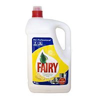 Средство для мытья посуды Fairy (Фейри) Сочный лимон, жидкое, 5 л