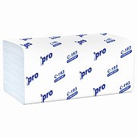 Полотенца бумажные PROtissue Comfort, сл. V, Н3, 25 г,1 сл.21*23см, белый, 250 шт., арт. С192