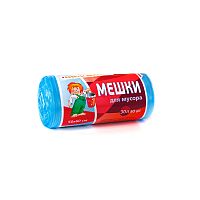Мешок для мусора Мешки для мусора ПНД Советы Домового Стандарт, 30 л, в рулоне 50 шт,7 мкм, 50 х 60 см