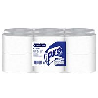 Туалетная бумага PROtissue Comfort, Т2, 1 сл., белая, 200 м, арт. С190