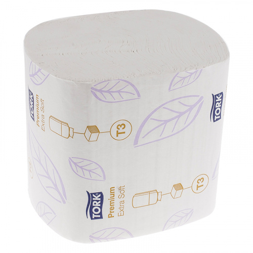Туалетная бумага Tork (Торк) Premium, Т3, 2-х сл., белая, арт. 114276