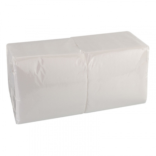 Салфетки бумажные 400 шт., 24х24 см, "Big Pack", белые, 100% целлюлоза