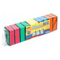 Губка для посуды DOMINA, MAXI, 10 шт, 10х6.5х3.5 см