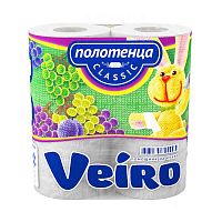 Полотенца бумажные VEIRO Classic, 2-х сл., 2 рулона