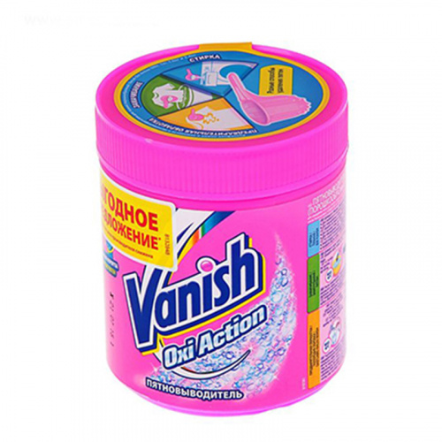 Отбеливатели, пятновыводителя Пятновыводитель Vanish (Ваниш) Oxi Action, порошок, для цветного, 500 г